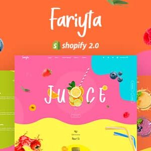 Faryita Nulled – Juice & Health Drinks Shopify Theme
