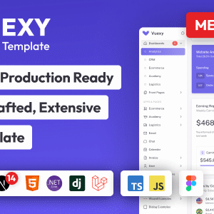 Vuexy v10.2.0 Nulled – Vuejs, React, HTML & Laravel Admin Dashboard Template