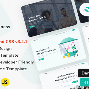 Upcover Nulled – Tailwind CSS Business & Corporate Landing Template