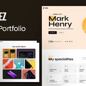 Perez Nulled – Tailwind CSS Personal Portfolio Template