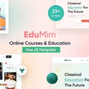 Edumim – Education and Online Course Vue Js Template