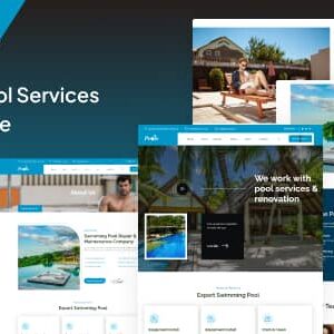 Pools Nulled – Swimming Pool Services HTML Template