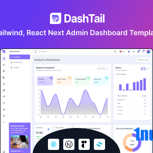 DashTail Nulled – Tailwind, React Next Admin Dashboard Template