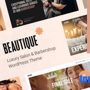 Beautique v1.0 Nulled – Luxury Salon & Barbershop WordPress Theme