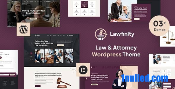 Lawfinity v1.1 Nulled - Law and Attorney WordPress Theme