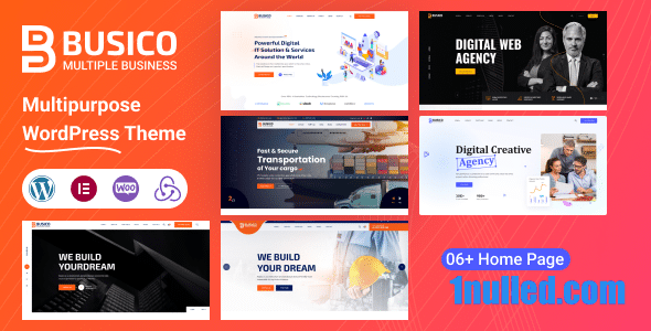Busico v1.0.5 Nulled - Multipurpose Business & Technology WordPress Theme