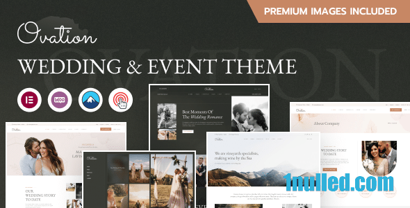 Ovation v1.0 Nulled - Wedding & Event Photography WordPress Theme