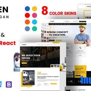 Shapen v2.0 Nulled – Construction React Template