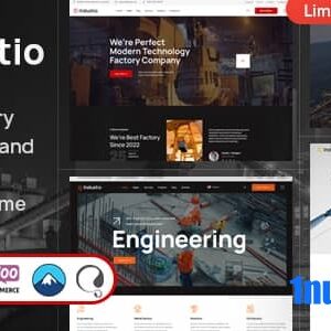 Indostio v1.0 Nulled – Factory and Manufacturing WordPress Theme