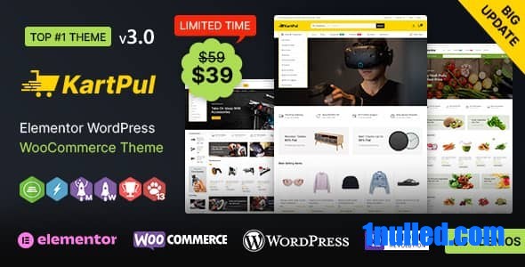 KartPul WP v3.0.1 Nulled - Elementor Multi-purpose WooCommerce Theme