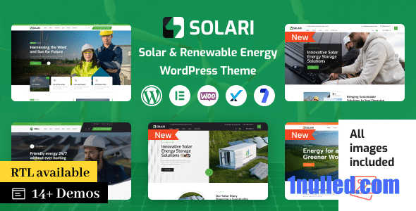 Solari v1.1.5 Nulled - Ecology & Solar Energy WordPress Theme