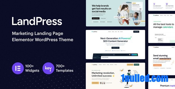 LandPress v1.1 Nulled - Marketing Landing Page Elementor WordPress Theme