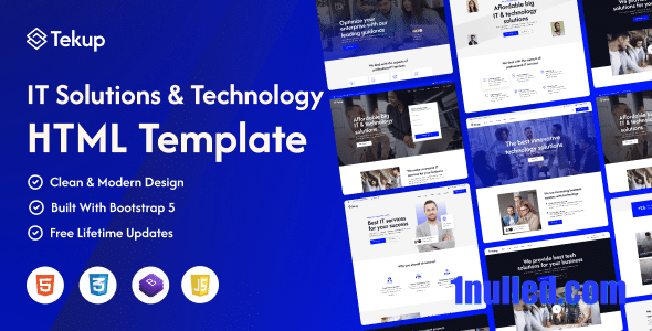 Tekup Nulled - Technology IT Services Html Template