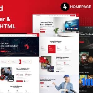 NetBand Nulled – Internet Provider and Broadband TV HTML Template