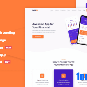 Appzy Nulled – App HTML Landing Page Template