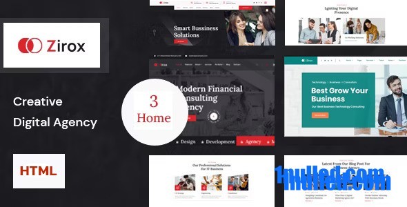Zirox – Creative Digital Agency HTML Template