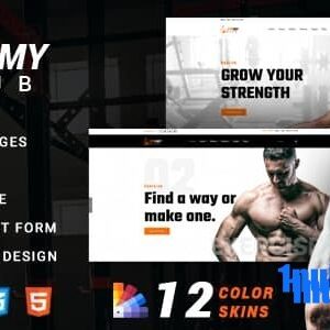 Zymmy Nulled – Fitness & Gym HTML Template