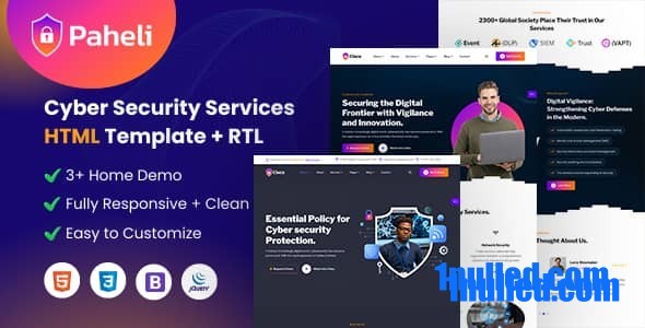 Paheli Nulled - Cyber Security HTML Template