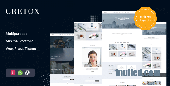 Cretox v3.0.0 Nulled - Multipurpose Minimal Portfolio WordPress Theme
