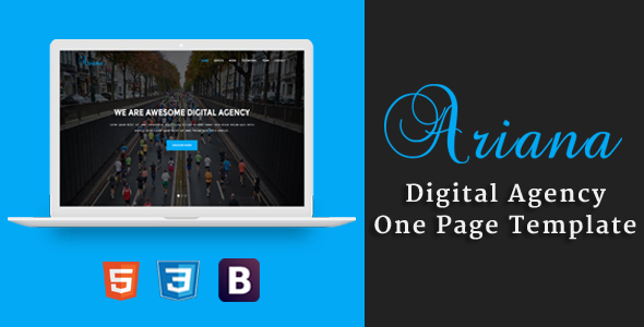 Ariana Nulled - Digital Agency One Page Template