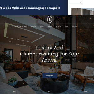 Entilas Nulled – Resort & Spa Unbounce Landingpage Template