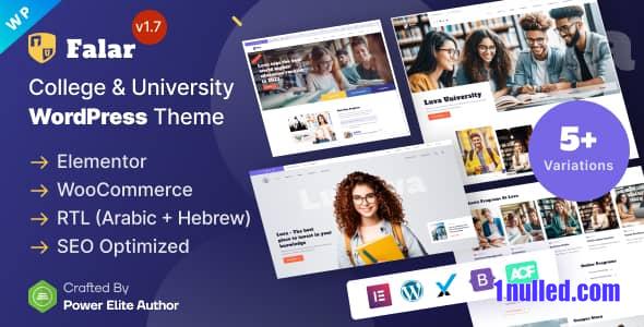 Falar v1.7.0 Nulled - College University Elementor WordPress Theme