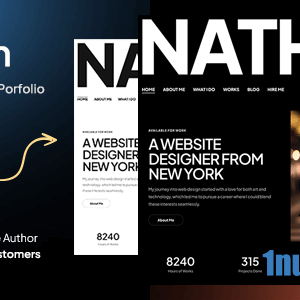 Nathan Nulled – Creative Personal Portfolio Website Template