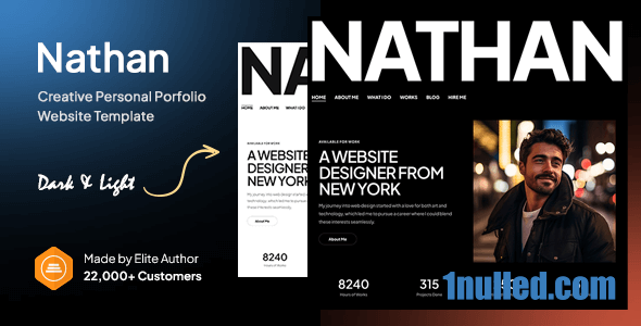 Nathan Nulled - Creative Personal Portfolio Website Template