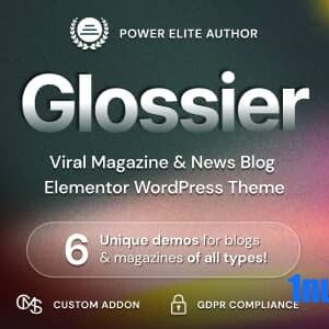 Glossier v1.0.3 Nulled – Newspaper & Viral Magazine WordPress Theme