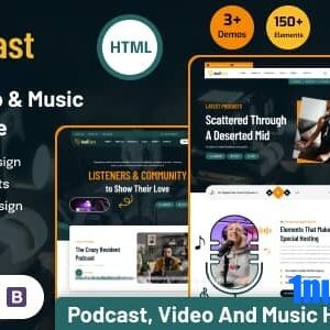 Audicast Nulled – Podcast, Video & Music HTML Template