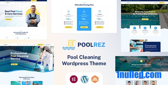 Poolrez v1.0 Nulled - Pool Cleaning WordPress Theme