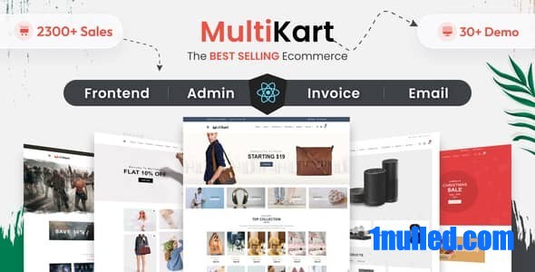 Multikart v3.3.6 Nulled - React Next JS Multipurpose Ecommerce, React Hooks , GraphQL