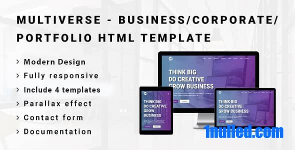 MULTIVERSE Nulled - Multipurpose Business/Corporate/Portfolio HTML Template