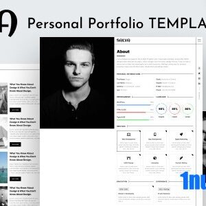 Salva Nulled – Personal Portfolio Resume CV React Template