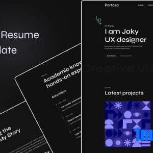 Partosa Nulled – Personal Resume and Portfolio Template