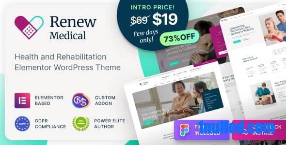 Renew Medical v1.0.1 Nulled - Physiotherapy & Rehabilitation Clinic Medical WordPress Theme