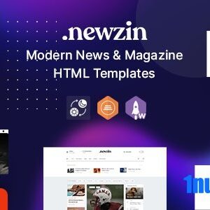 Newzin Nulled – Magazine & Newspaper HTML Template