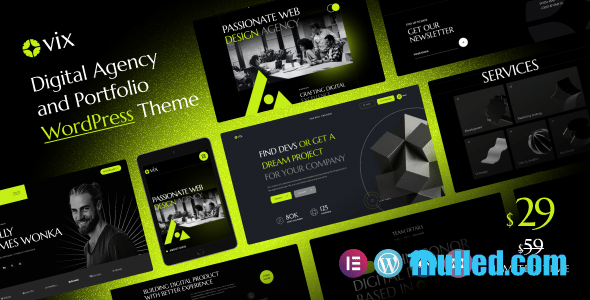 Ovix v1.0.0 Nulled - Digital Agency & Creative Portfolio WordPress Theme