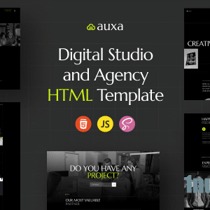 Auxa Nulled – Digital Studio and Agency HTML Template