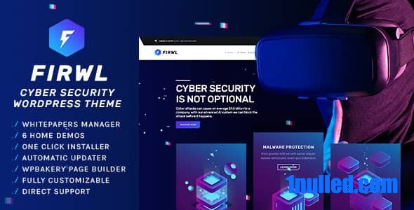 Firwl v1.9.0 Nulled - Cyber Security WordPress Theme