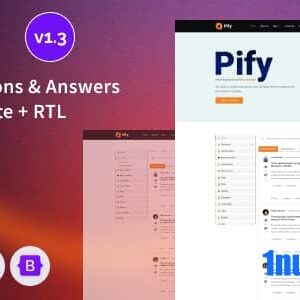 Pify v1.3 Nulled – Social Questions & Answers Bootstrap 5 Template