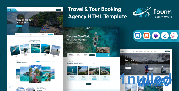 Tourm Nulled - Travel & Tour Booking Agency HTML Template