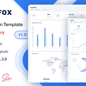 Tailfox Nulled – Tailwind CSS Admin Dashboard Template