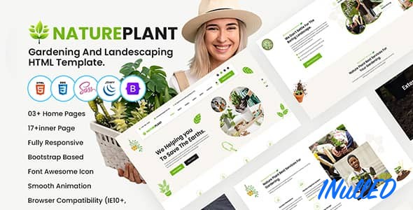 NaturePlant Nulled - Gardening And Landscaping HTML Template