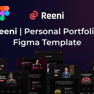 Reeni Nulled – Personal Portfolio Figma Template