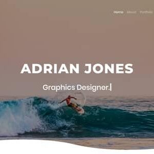 Adrian Nulled – Portfolio HTML Template