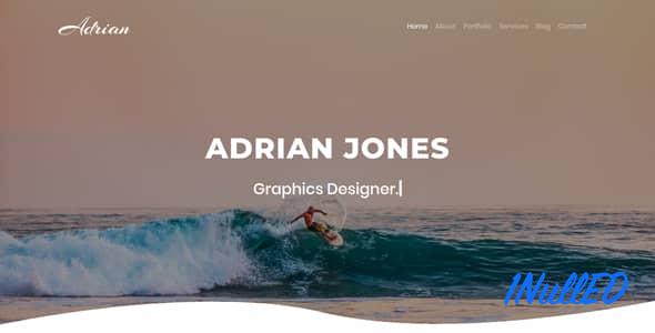 Adrian Nulled - Portfolio HTML Template