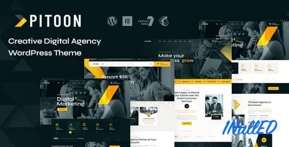 Pitoon v1.0 Nulled - Creative Digital Agency WordPress Theme
