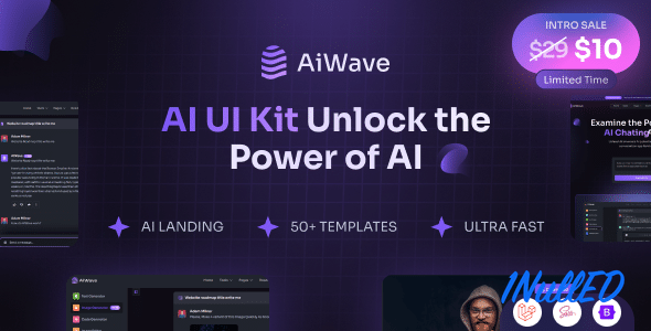 Aiwave – Laravel 11 Nulled - AI SaaS Website + Dashboard UI Kit