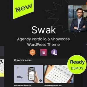 Swak v1.0.2 Nulled – Agency Portfolio & Showcase WordPress Theme